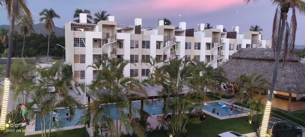 Ferienwohnung Moderno Depa Con Terraza Y Vista Extraordinaria Manzanillo Exterior foto