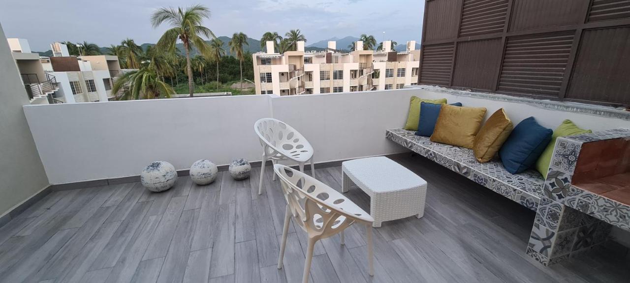Ferienwohnung Moderno Depa Con Terraza Y Vista Extraordinaria Manzanillo Exterior foto