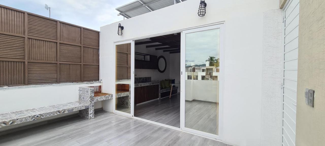Ferienwohnung Moderno Depa Con Terraza Y Vista Extraordinaria Manzanillo Exterior foto